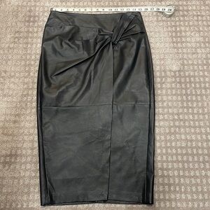 ASTR the label faux leather midi skirt size M